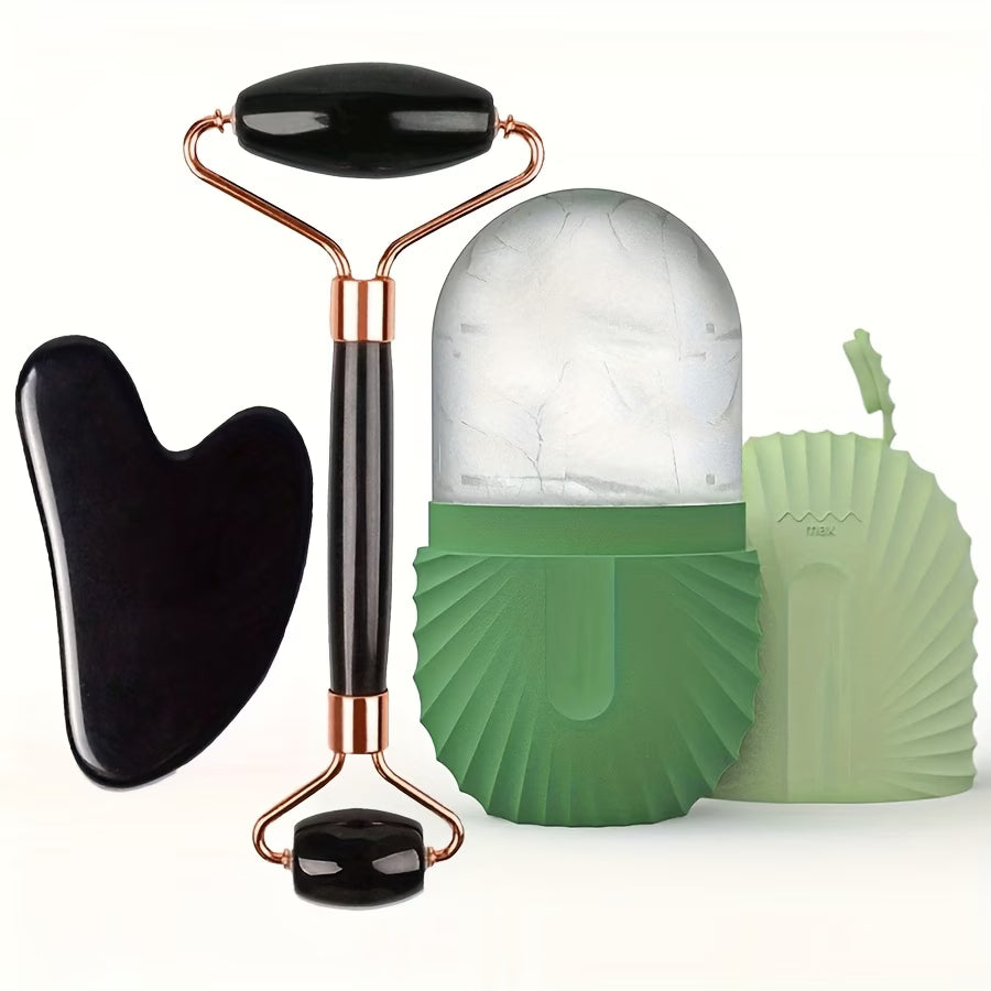 3-in-1 Ice Roller & Gua Sha Set